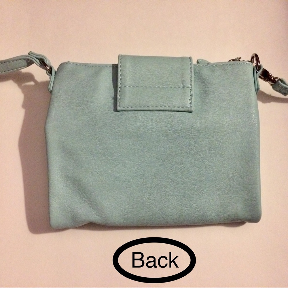 Mint green New York & Company cross-body purse - Picture 2 of 6